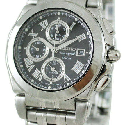 Seiko Alarm Chronograph SNA525P1 SNA525P SNA525 Mens Watch