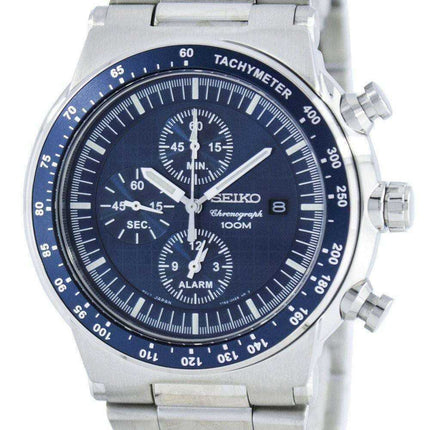 Seiko Quartz Chronograph Alarm SNAA43 SNAA43P1 SNAA43P Men's Watch