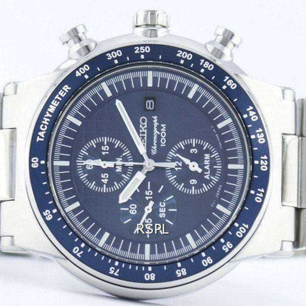 Seiko Quartz Chronograph Alarm SNAA43 SNAA43P1 SNAA43P Men's Watch