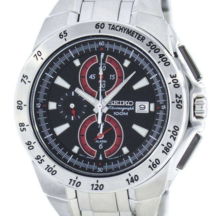 Seiko Quartz Chronograph Alarm SNAB07 SNAB07P1 SNAB07P Men's Watch