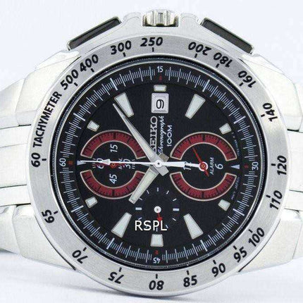 Seiko Quartz Chronograph Alarm SNAB07 SNAB07P1 SNAB07P Men's Watch