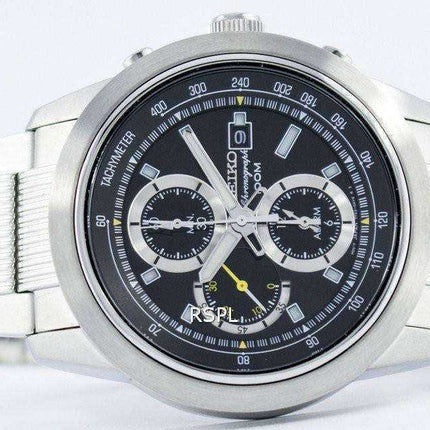 Seiko Quartz Chronograph Alarm SNAB17 SNAB17P1 SNAB17P Men's Watch