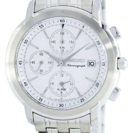 Seiko Chronograph Quartz Alarm SNAB75 SNAB75P1 SNAB75P Men's Watch