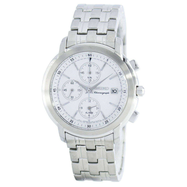 Seiko Chronograph Quartz Alarm SNAB75 SNAB75P1 SNAB75P Men's Watch