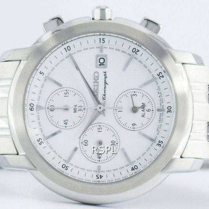 Seiko Chronograph Quartz Alarm SNAB75 SNAB75P1 SNAB75P Men's Watch