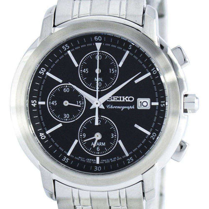 Seiko Chronograph Quartz Alarm SNAB83 SNAB83P1 SNAB83P Men's Watch