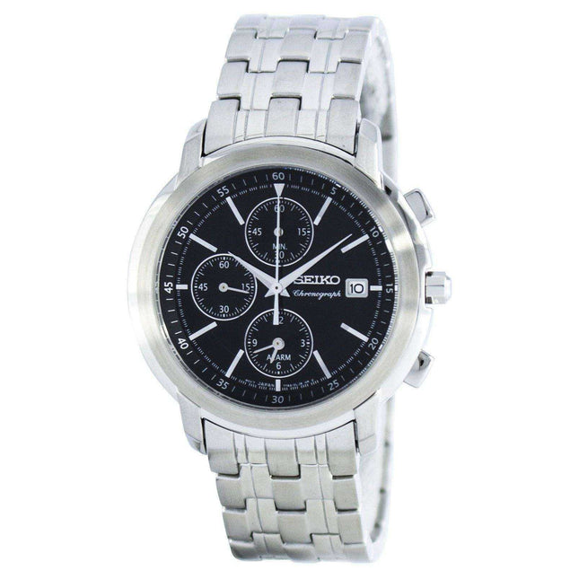 Seiko Chronograph Quartz Alarm SNAB83 SNAB83P1 SNAB83P Men's Watch