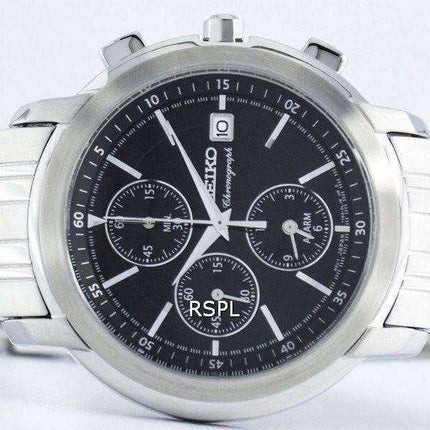 Seiko Chronograph Quartz Alarm SNAB83 SNAB83P1 SNAB83P Men's Watch