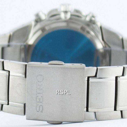 Seiko Titanium Chronograph Quartz Alarm Tachymeter SNAB87 SNAB87P1 SNAB87P Men's Watch