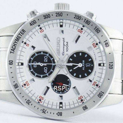 Seiko Quartz Alarm Chronograph Tachymeter SNAC05 SNAC05P1 SNAC05P Men's Watch