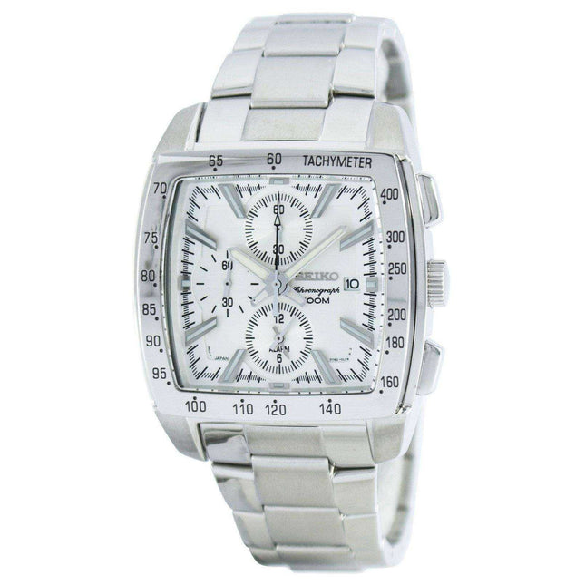 Seiko Quartz Alarm Chronograph Tachymeter SNAC23 SNAC23P1 SNAC23P Men's Watch