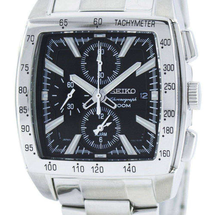 Seiko Quartz Alarm Chronograph Tachymeter SNAC25 SNAC25P1 SNAC25P Men's Watch
