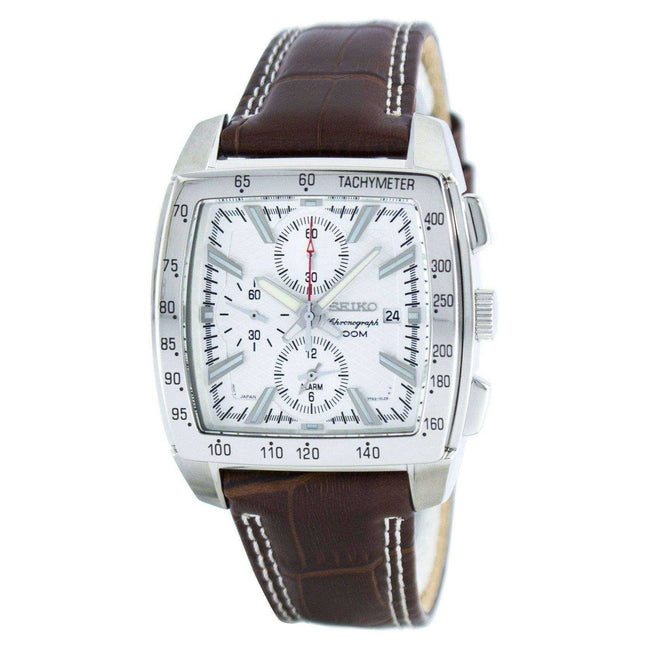Seiko Quartz Alarm Chronograph Tachymeter SNAC27 SNAC27P1 SNAC27P Men's Watch