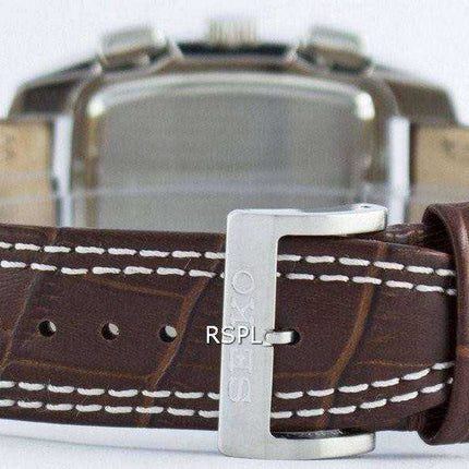 Seiko Quartz Alarm Chronograph Tachymeter SNAC27 SNAC27P1 SNAC27P Men's Watch