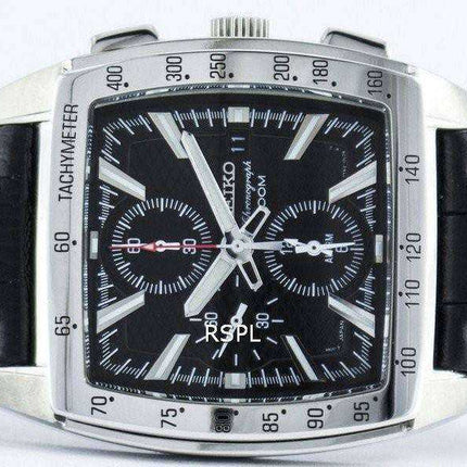 Seiko Quartz Alarm Chronograph Tachymeter SNAC29 SNAC29P1 SNAC29P Men's Watch