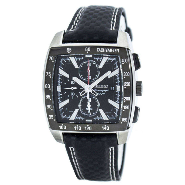 Seiko Quartz Alarm Chronograph Tachymeter SNAC31 SNAC31P1 SNAC31P Men's Watch