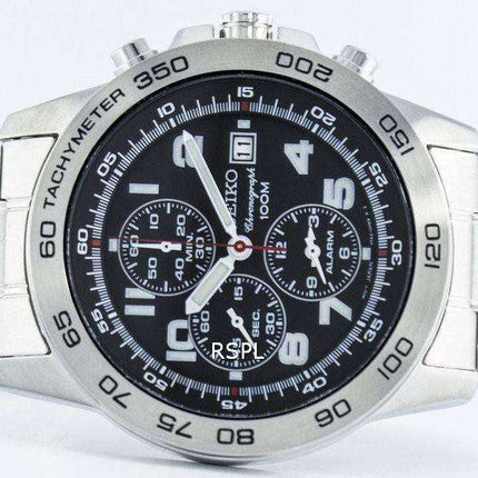Seiko Quartz Alarm Chronograph Tachymeter SNAC53 SNAC53P1 SNAC53P Men's Watch