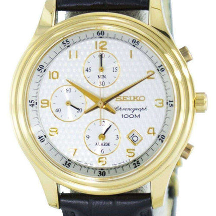 Seiko Quartz Alarm Chronograph SNAC80 SNAC80P1 SNAC80P Men's Watch