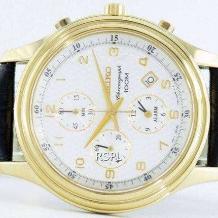 Seiko Quartz Alarm Chronograph SNAC80 SNAC80P1 SNAC80P Men's Watch