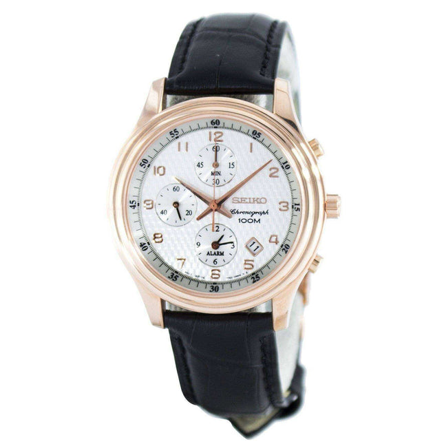 Seiko Quartz Alarm Chronograph SNAC82 SNAC82P1 SNAC82P Men's Watch