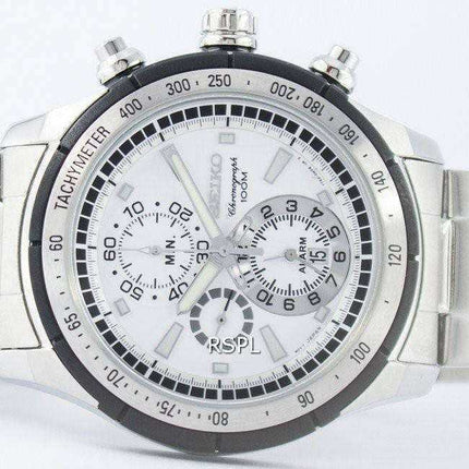 Seiko Quartz Alarm Chronograph Tachymeter SNAC83 SNAC83P1 SNAC83P Men's Watch