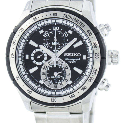 Seiko Quartz Alarm Chronograph Tachymeter SNAC87 SNAC87P1 SNAC87P Men's Watch
