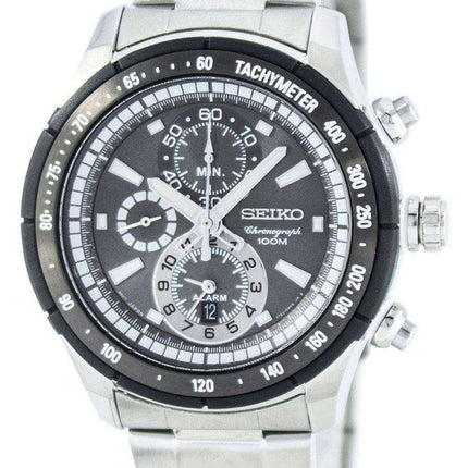 Seiko Quartz Alarm Chronograph Tachymeter SNAC89 SNAC89P1 SNAC89P Men's Watch
