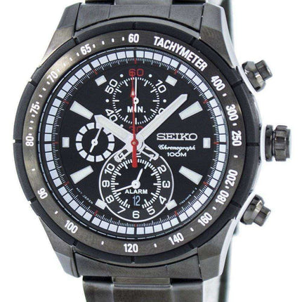 Seiko Quartz Alarm Chronograph Tachymeter SNAC91 SNAC91P1 SNAC91P Men's Watch