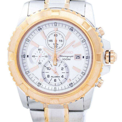 Seiko Chronograph Alarm Quartz SNAE08 SNAE08P1 SNAE08P Men's Watch