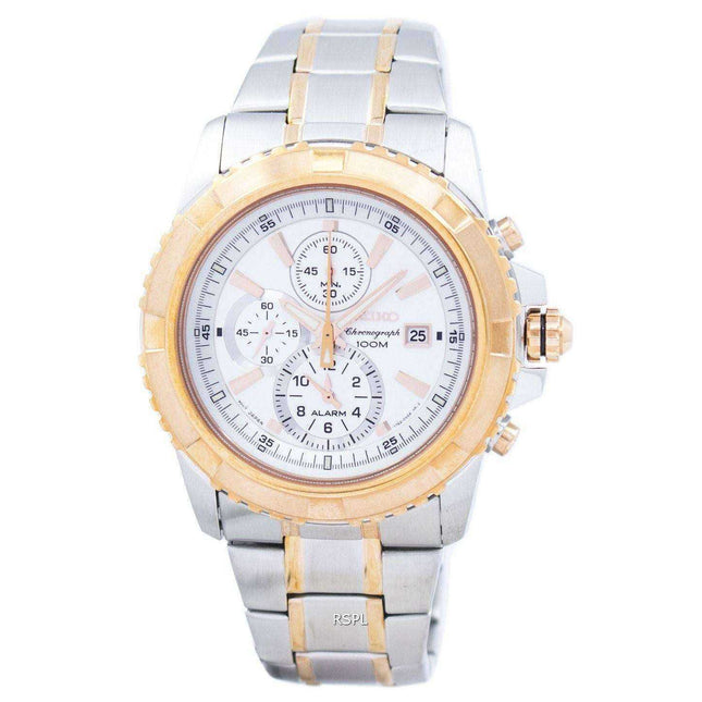 Seiko Chronograph Alarm Quartz SNAE08 SNAE08P1 SNAE08P Men's Watch