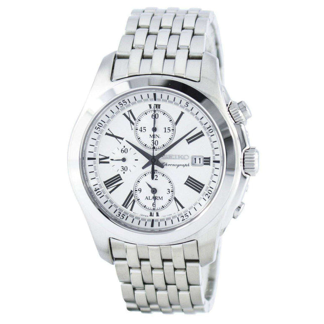 Seiko Quartz Alarm Chronograph SNAE29 SNAE29P1 SNAE29P Men's Watch