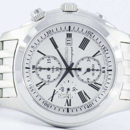 Seiko Quartz Alarm Chronograph SNAE29 SNAE29P1 SNAE29P Men's Watch
