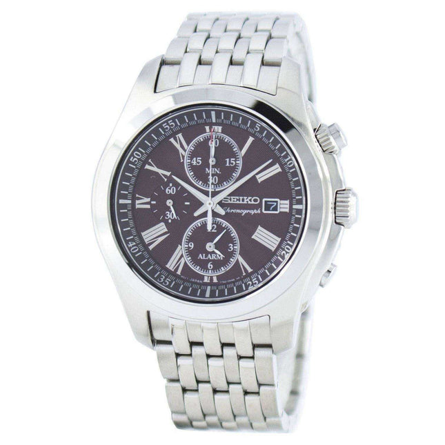 Seiko Quartz Alarm Chronograph SNAE51 SNAE51P1 SNAE51P Men's Watch