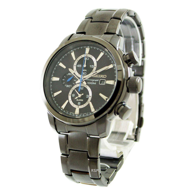 Seiko Chronograph 100M Alarm SNAF49P1 Mens Watch