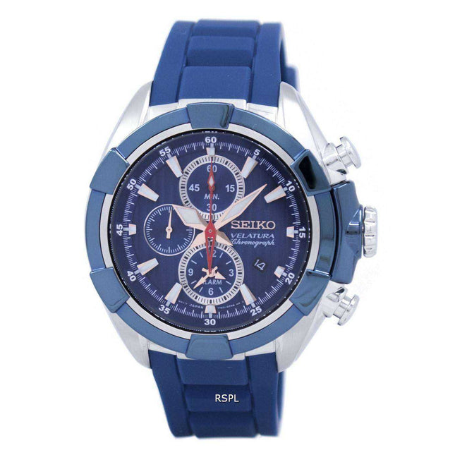 Seiko Velatura Chronograph Alarm Quartz SNAF59 SNAF59P1 SNAF59P Men's Watch