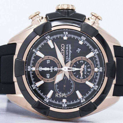 Seiko Velatura Chronograph Quartz Alarm SNAF60 SNAF60P1 SNAF60P Men's Watch