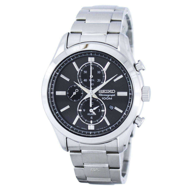 Seiko Chronograph Quartz Alarm SNAF67 SNAF67P1 SNAF67P Men's Watch