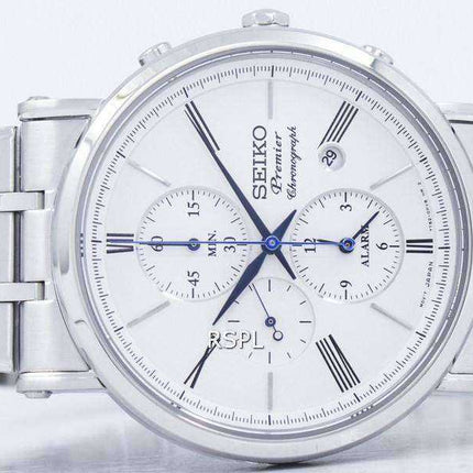 Seiko Premier Chronograph Alarm Quartz SNAF73 SNAF73P1 SNAF73P Men's Watch