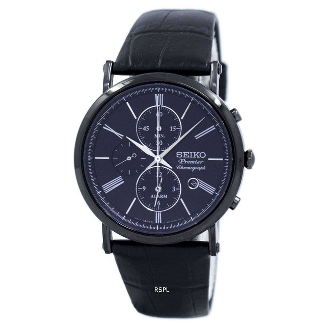 Seiko Premier Chronograph Alarm Quartz SNAF79 SNAF79P1 SNAF79P Men's Watch