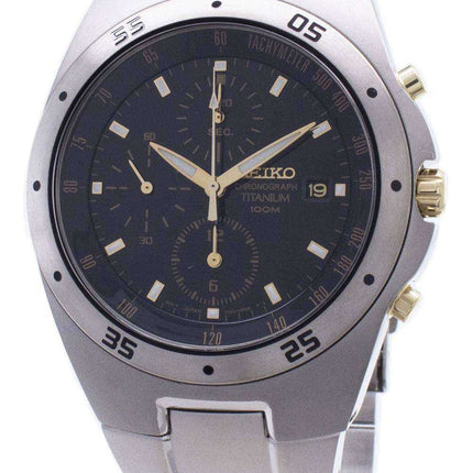 Seiko Chronograph Titanium Two-tone Mens Watch SND451P1