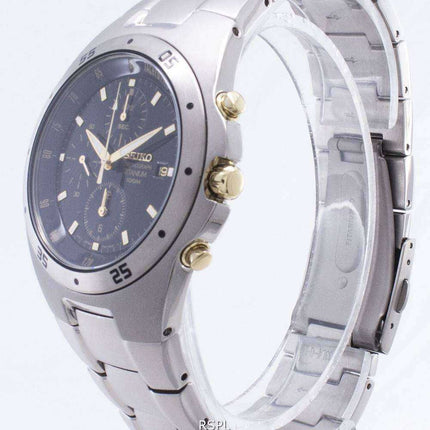 Seiko Chronograph Titanium Two-tone Mens Watch SND451P1