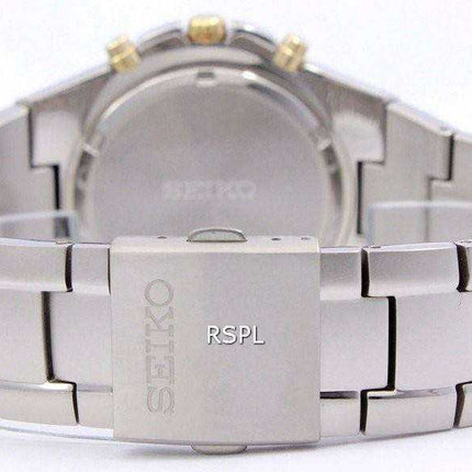 Seiko Chronograph Titanium Two-tone Mens Watch SND451P1