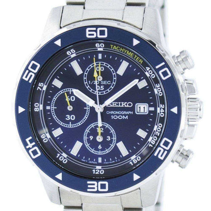 Seiko Quartz Chronograph Tachymeter SND799 SND799P1 SND799P Men's Watch