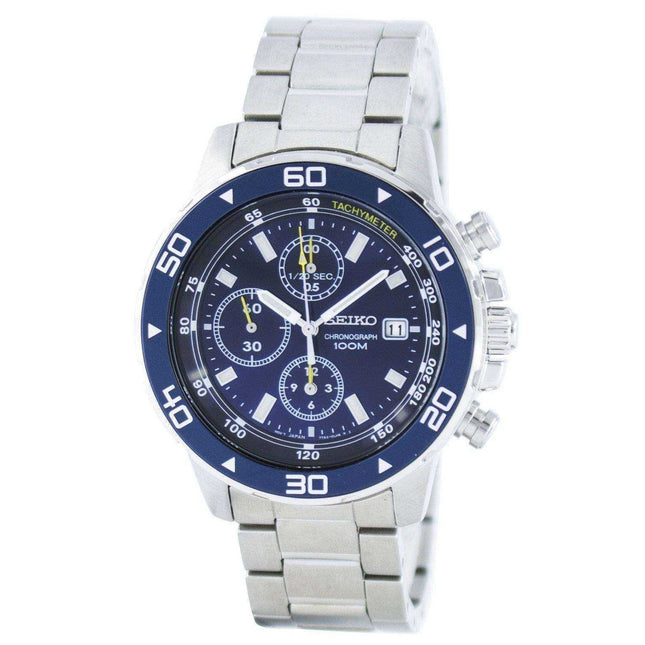 Seiko Quartz Chronograph Tachymeter SND799 SND799P1 SND799P Men's Watch