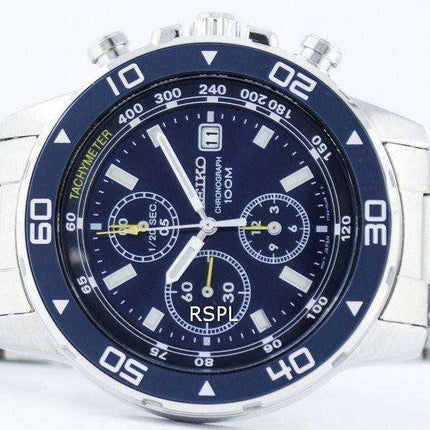 Seiko Quartz Chronograph Tachymeter SND799 SND799P1 SND799P Men's Watch