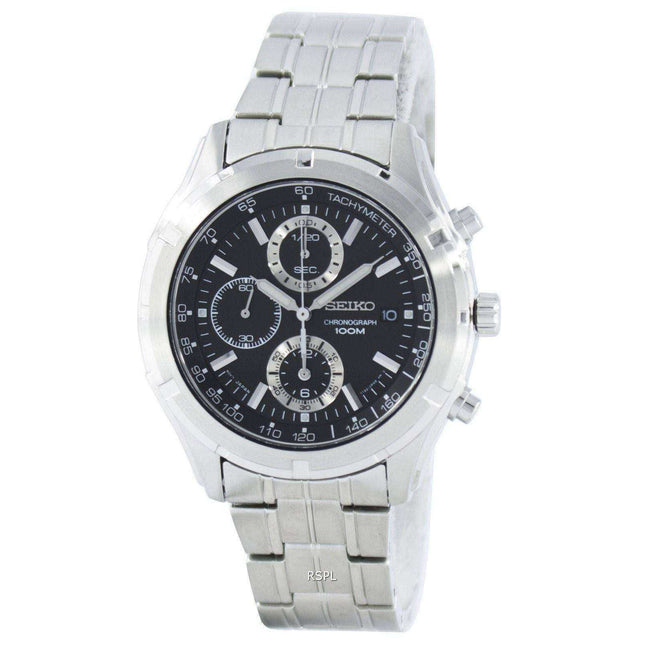 Seiko Quartz Chronograph Tachymeter SNDC37 SNDC37P1 SNDC37P Men's Watch