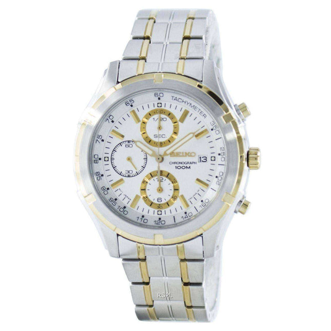 Seiko Quartz Chronograph Tachymeter SNDC38 SNDC38P1 SNDC38P Men's Watch