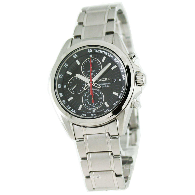 Seiko Titanium Chronograph Quartz SNDC93P1 Mens Watch