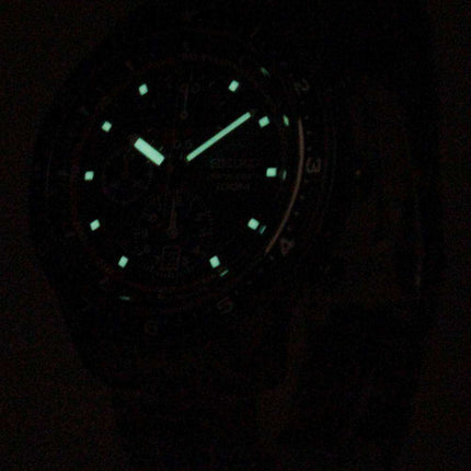 Seiko Chronograph 100M Black Bezel SNDF41P1 SNDF41P Mens Watch