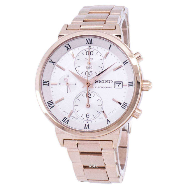 Seiko Chronograph Quartz SNDV34 SNDV34P1 SNDV34P Women's Watch